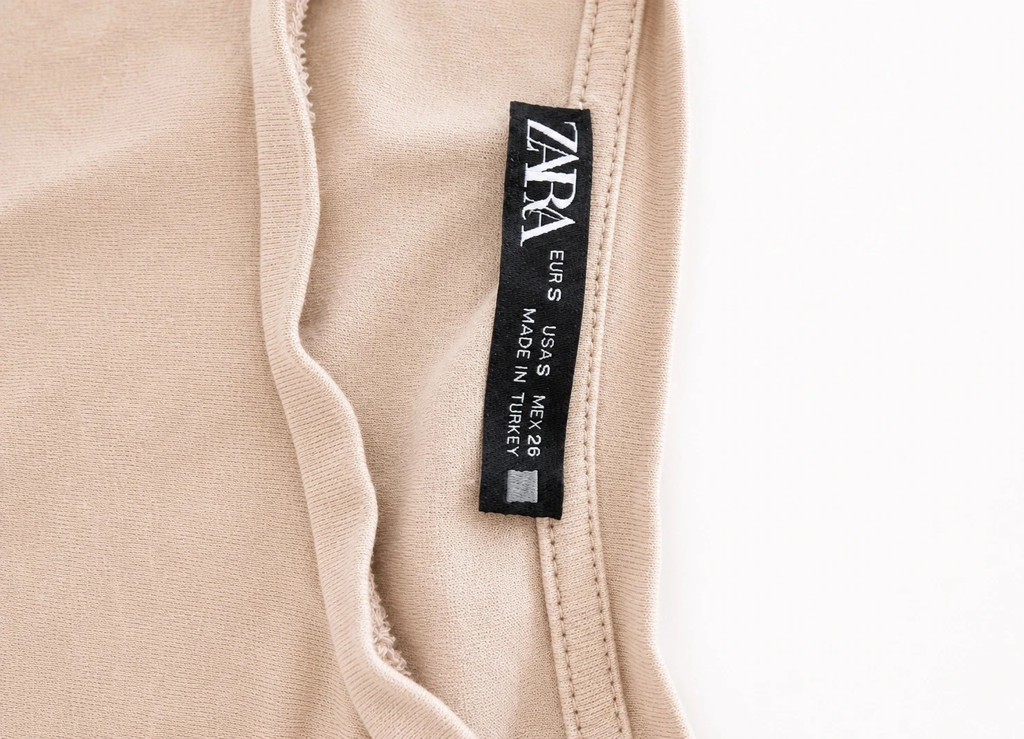 Zara beige sleeveless crop top – Size S – photo 4